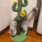 Cat cactus scratching post made of sisal