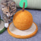 Cat scratching orange made of sisal